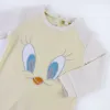 Baby's Long-sleeved Romper Suit Looney Tunes Grey Yellow