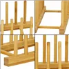 Bamboo plate stand Springos KI0154