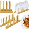 Bamboo plate stand Springos KI0154