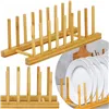 Bamboo plate stand Springos KI0154