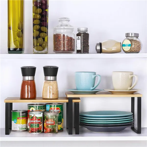 Bamboo kitchen shelves Springos KI0152