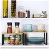 Bamboo kitchen shelves Springos KI0152