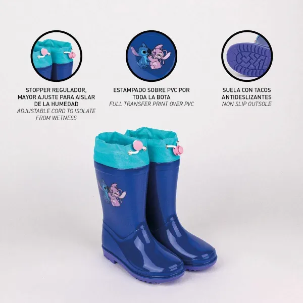 Lasten kumisaappaat Stitch Sininen