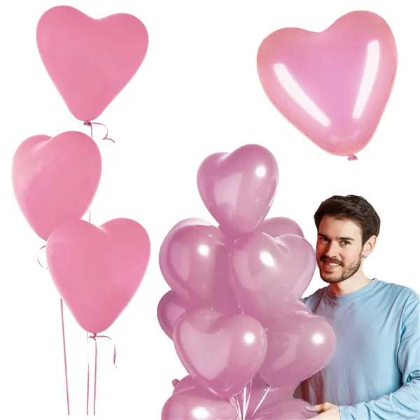 Set of heart balloons 50 pcs. Springos PS0051