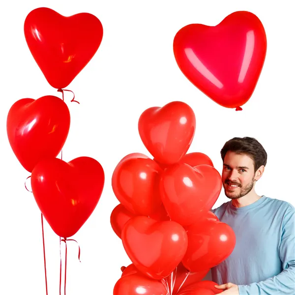 Set of balloons, hearts Springos PS0036 100 pcs.