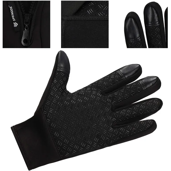 Universal winter phone touch gloves Springos GL0001 S size, black