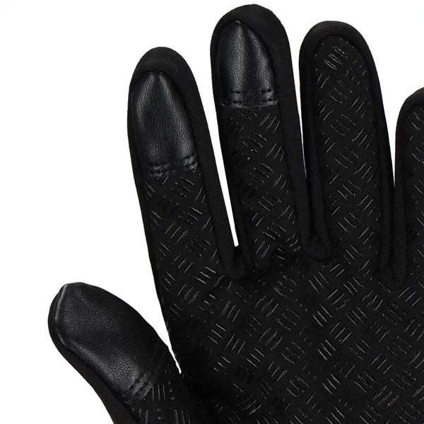 Universal winter phone touch gloves Springos GL0002 M size, black