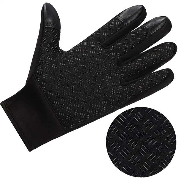 Universal winter phone touch gloves Springos GL0002 M size, black