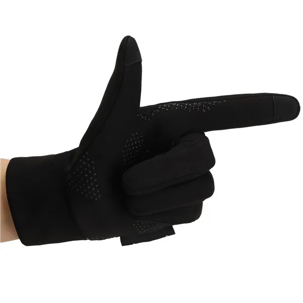 Universal winter phone touch gloves Springos GL0005 M size, black