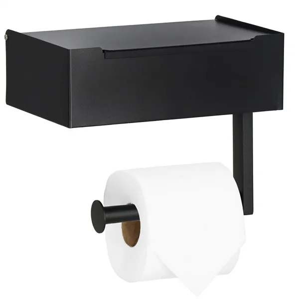 Toilet paper holder with shelf Springos HA7331