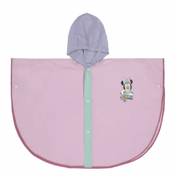 Vedenpitävä Poncho Hupulla Minnie Mouse Liila