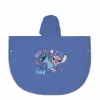 Lietusmētelis-Pončo ar Kapuci Stitch Zils