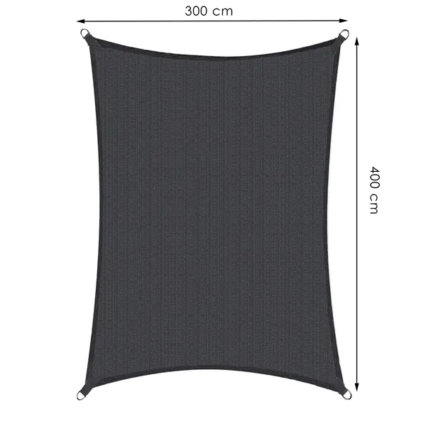 Sun sail Springos SN1067 4 x 3m dark graphite