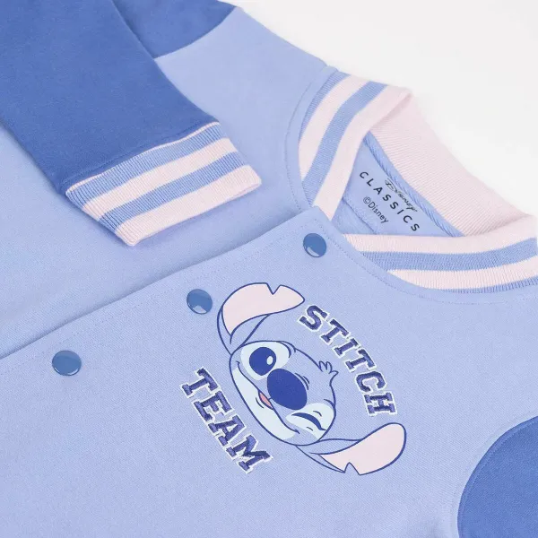 Lasten huputon collegepaita Stitch Sininen