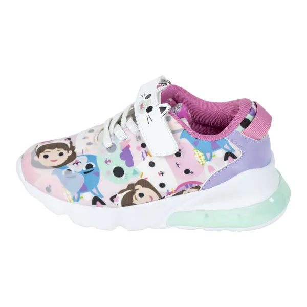 Sporta apavi ar LED Gabby's Dollhouse Rozā
