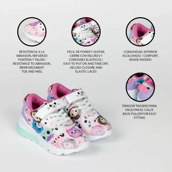 LED Trainers Gabby's Dollhouse Pink