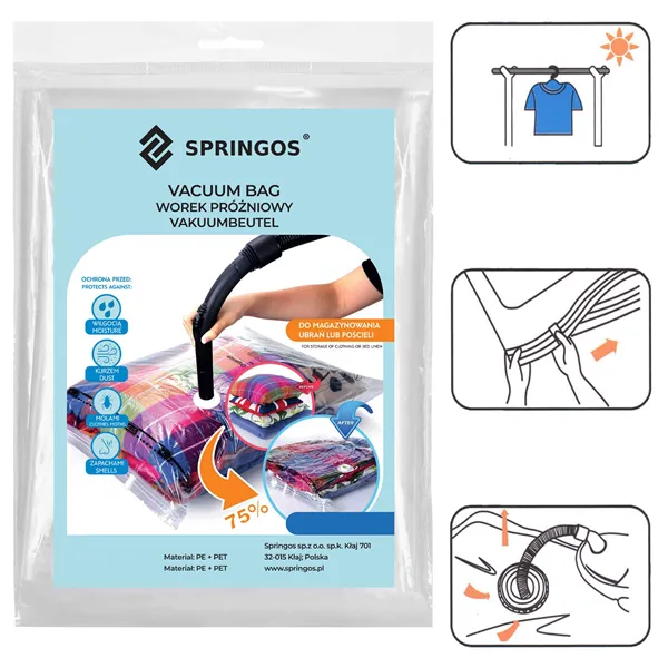 Vaakumkott Springos VB0010 60x70cm | Osta veebist — Megaluks
