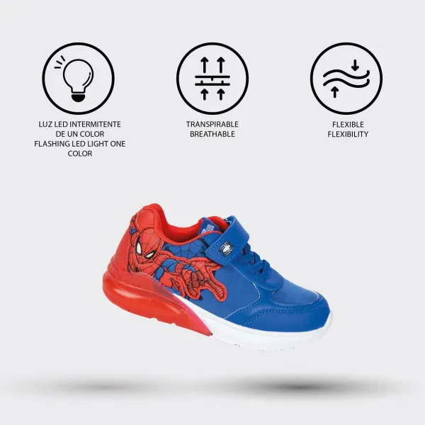 LED lenkkarit Spider-Man Tummansininen