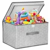 Foldable toy container Springos HA0163 25x40x30 cm gray