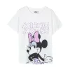 Lasten Lyhythihainen paita Minnie Mouse Valkoinen