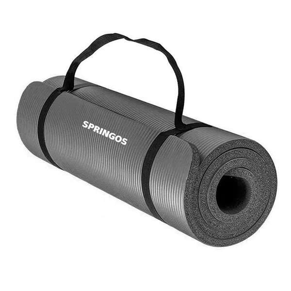 Yoga mat Springos YG0001 180 cm gray