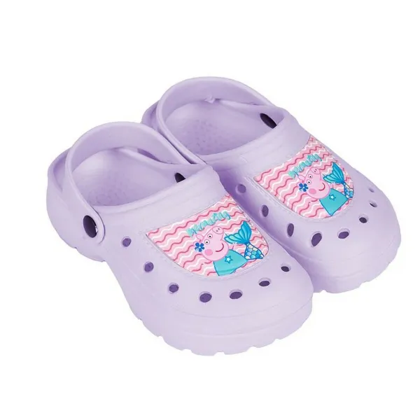 Pludmales krokšu apavi Peppa Pig Ceriņš