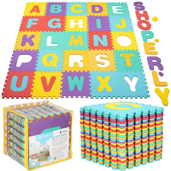 Children's foam mat - Puzzle Springos FM0018 170x150 cm