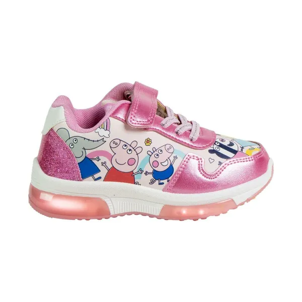 Sporta apavi ar LED Peppa Pig Rozā