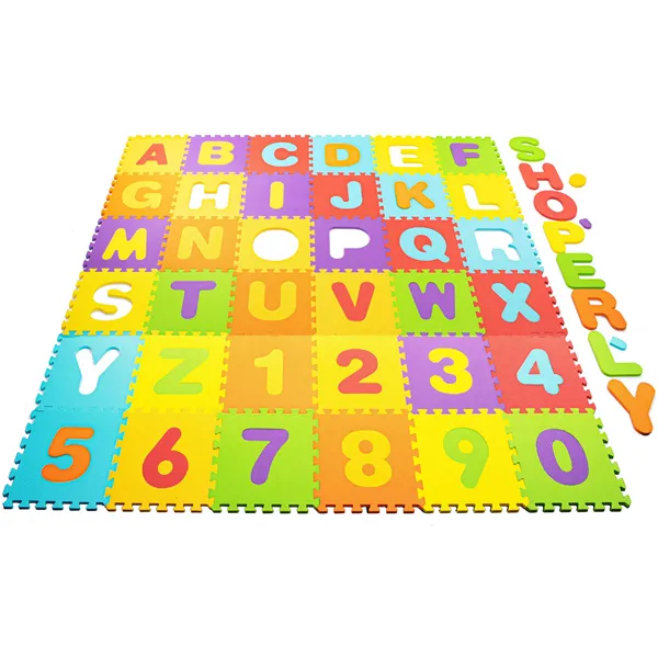 Children's foam mat - Puzzle Springos FM0017 172x172 cm