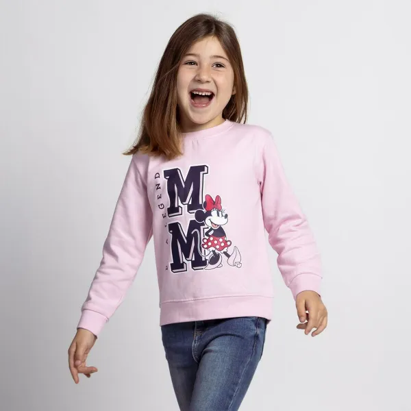 Hoodless Sweatshirt for Girls Minnie Mouse Pink