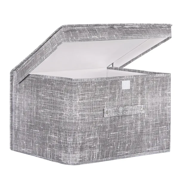 Uzglabāšanas kaste Springos HA3044 30x50x40 cm, pelēka, ar vāku