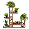 Wooden flower shelf Springos GA0176 100x95x25cm