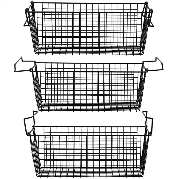 Metal storage basket Springos KI0145 41x17x15 cm