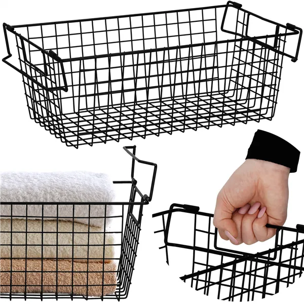 Metal storage basket Springos KI0145 41x17x15 cm