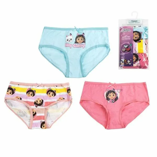 Meiteņu biksīšu iepakojums Gabby's Dollhouse Daudzkrāsains