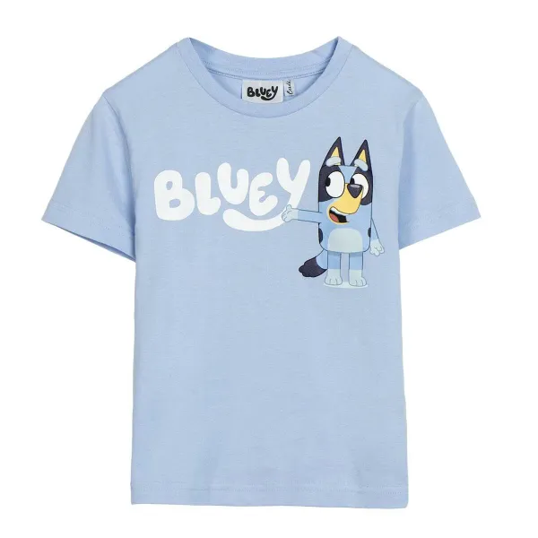 Vaikiška Marškinėliai su trumpomis rankovėmis Bluey Šviesiai mėlyna