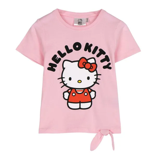 Детский Футболка с коротким рукавом Hello Kitty Светло Pозовый