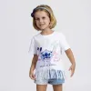 Vaikiška Marškinėliai su trumpomis rankovėmis Stitch Balta