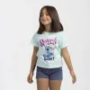 Детский Футболка с коротким рукавом Stitch Зеленый бирюзовый