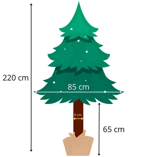 Diamond fir on the trunk Springos CT0112 220cm