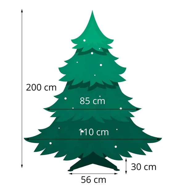 Artificial Christmas tree Springos CT0117 200 cm