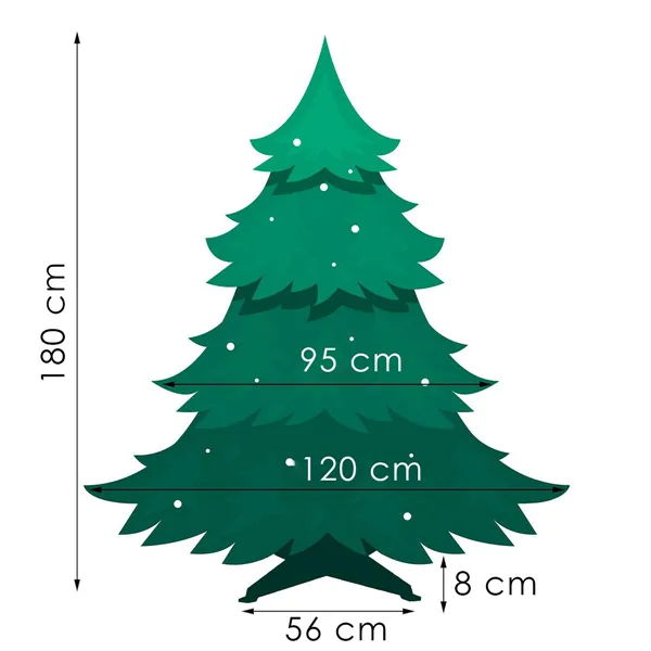 Caucasian snow fir Springos CT0124 180cm