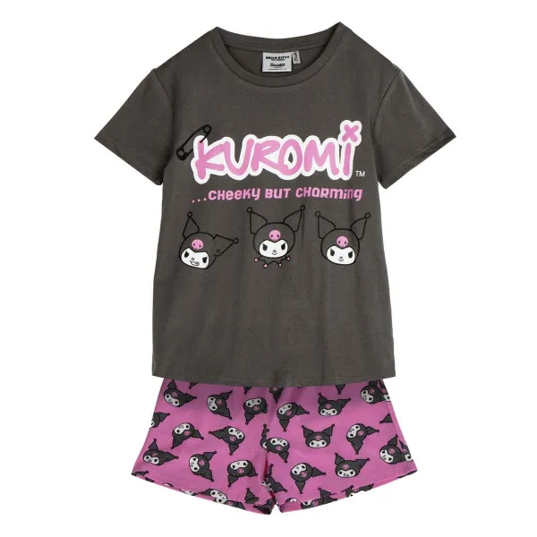 летняя пижама для мальчиков Hello Kitty Темно-серый