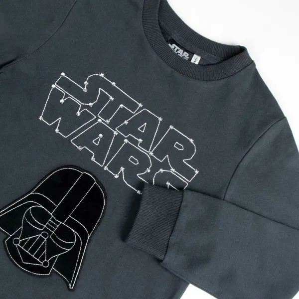 Толстовка без капюшона детская Star Wars Темно-серый