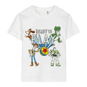Krekls ar Īsām Piedurknēm Bērniem Toy Story Balts