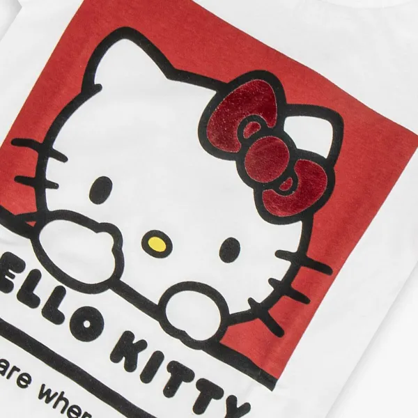 Child's Short Sleeve T-Shirt Hello Kitty White