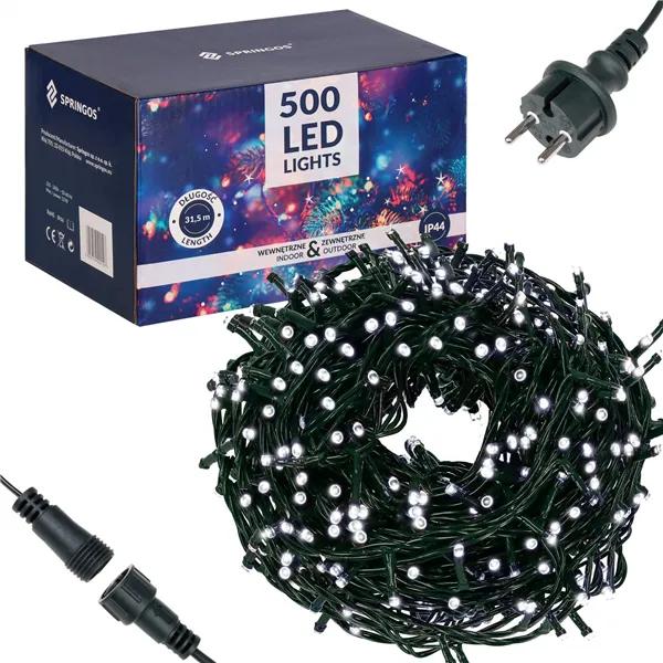 CL0525 KALĖDŲ EGLĖS ŽIBINTAI 500 LED