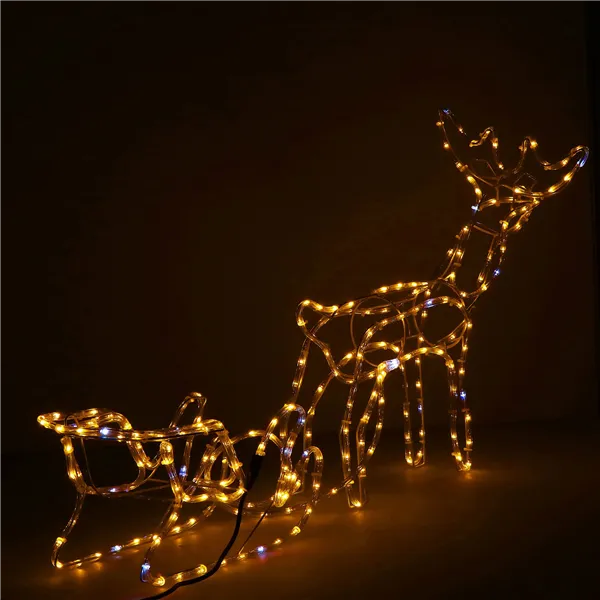 CL1224 LIGHTING REINDEER WITH 264 LED SLIDE