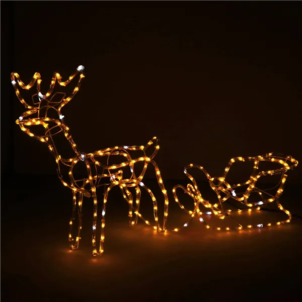 CL1224 LIGHTING REINDEER WITH 264 LED SLIDE