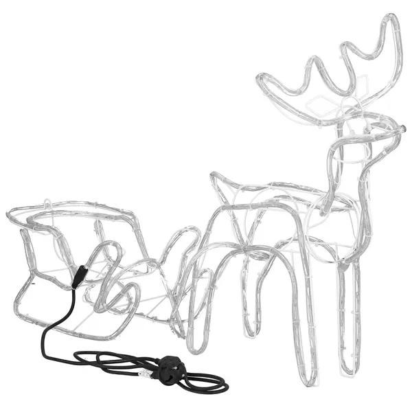 CL1224 LIGHTING REINDEER WITH 264 LED SLIDE